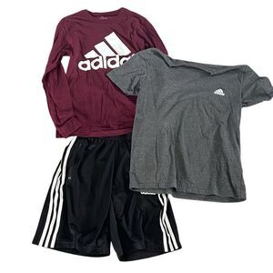 Men’s Adidas, small bundle, two shirts and short